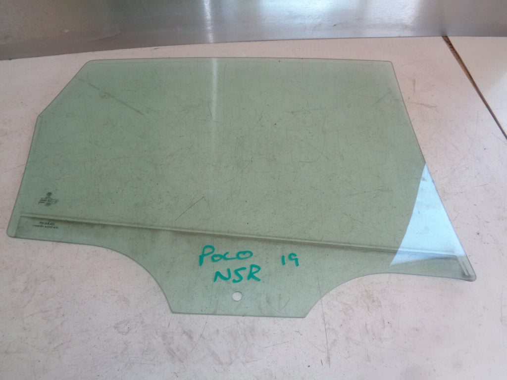 VW VOLKSWAGEN POLO MK6 AW 2019 NSR PASSENGER SIDE REAR DOOR WINDOW GLASS