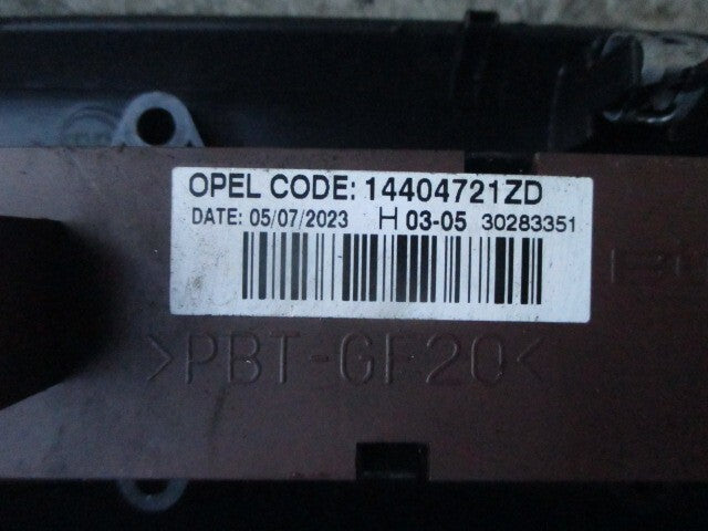 2023 VAUXHALL MOVANO C MK3 HAZARD SWITCH & CUP HOLDER 14404721ZD