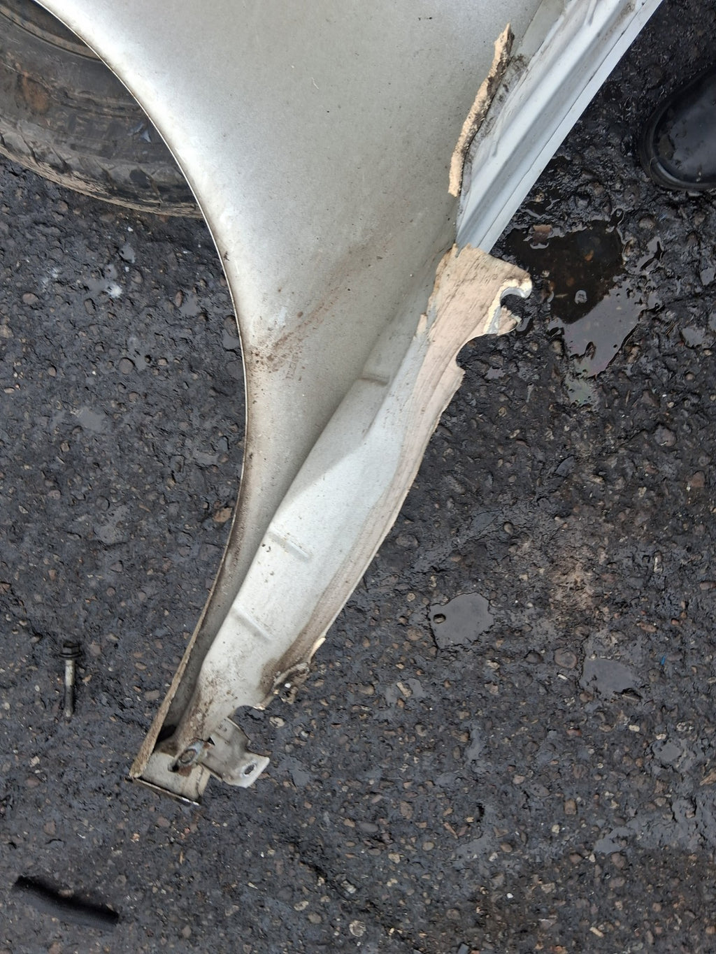 2013 FIAT DOBLO MK2 OS DRIVER SIDE FRONT RIGHT WING PANEL WHITE
