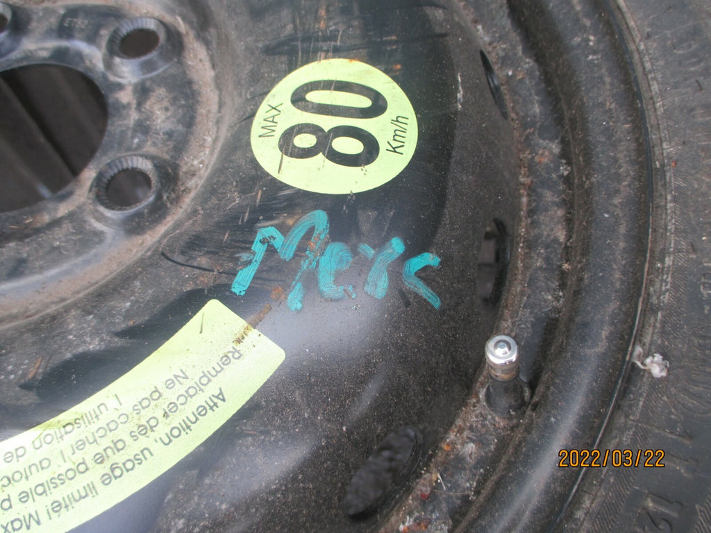 MERCEDES SPARE WHEEL SPACE SAVER TYRE 125/90R16 125 90 16 INCH                 R