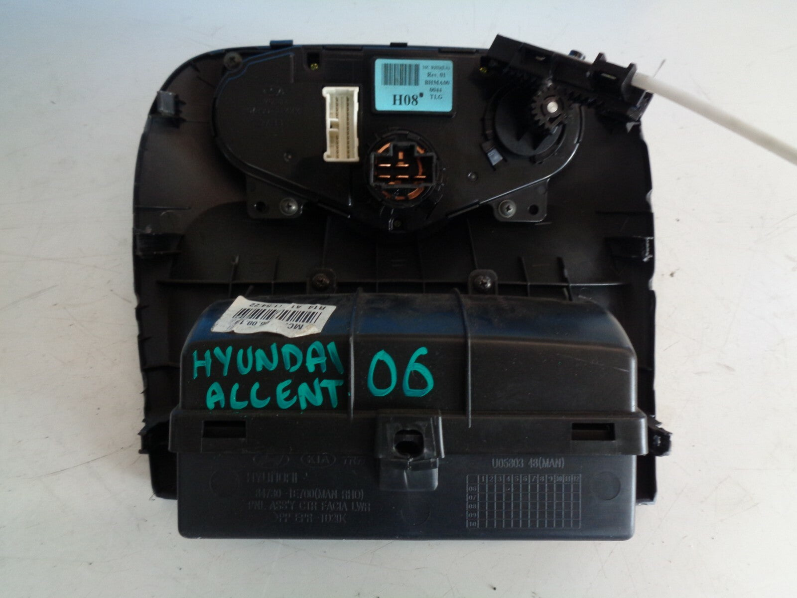 HYUNDAI ACCENT 2006 HEATER AC CLIMATE CONTROLS SWITCH DIAL