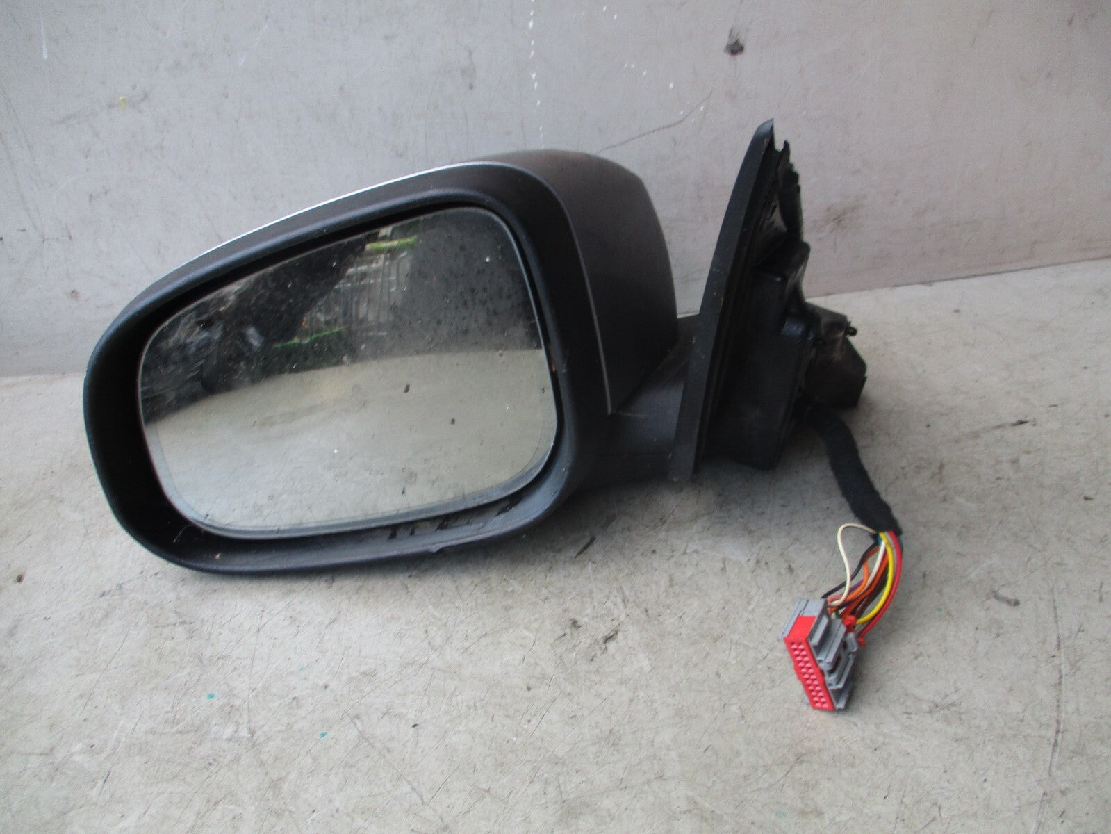 JAGUAR XF 2009 NSF PASSENGER SIDE FRONT MANUAL FOLD WING MIRROR GREY
