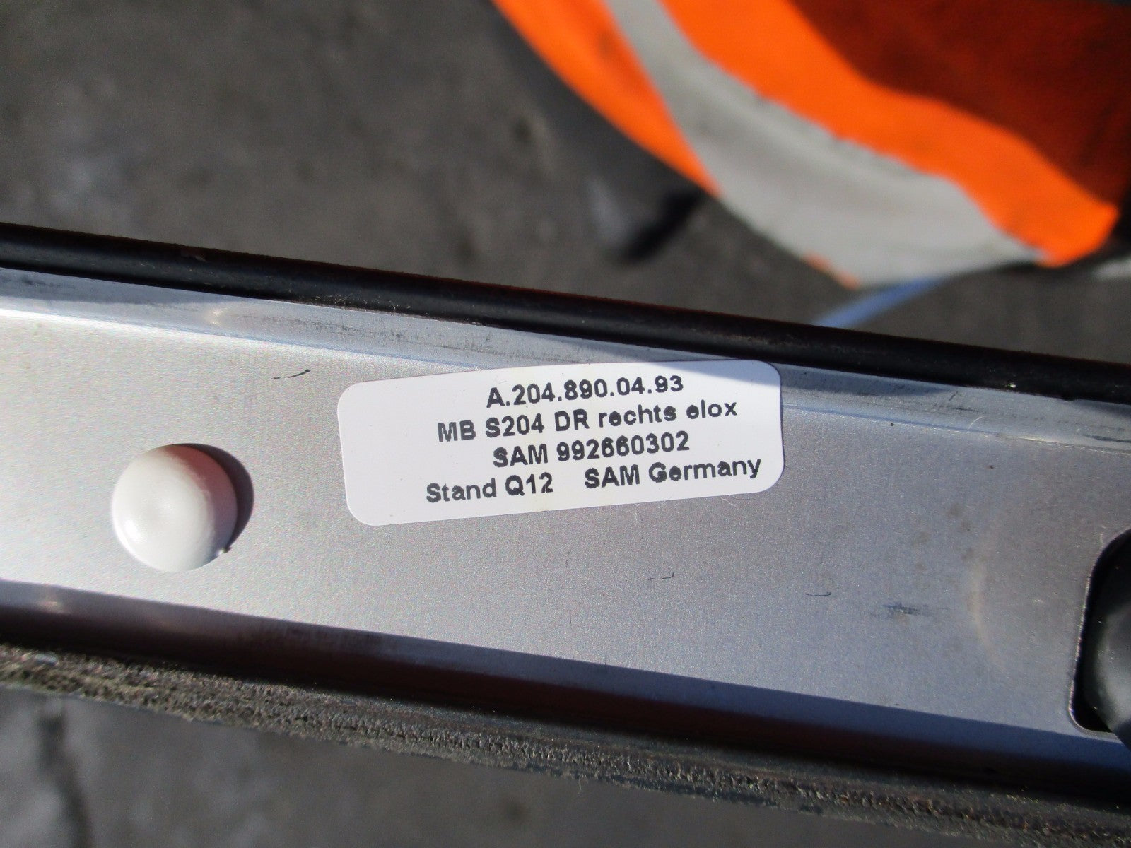 MERCEDES C CLASS S204 2013 ESTATE 2 CHROME ROOF BARS RAILS 2048900393 2048900493