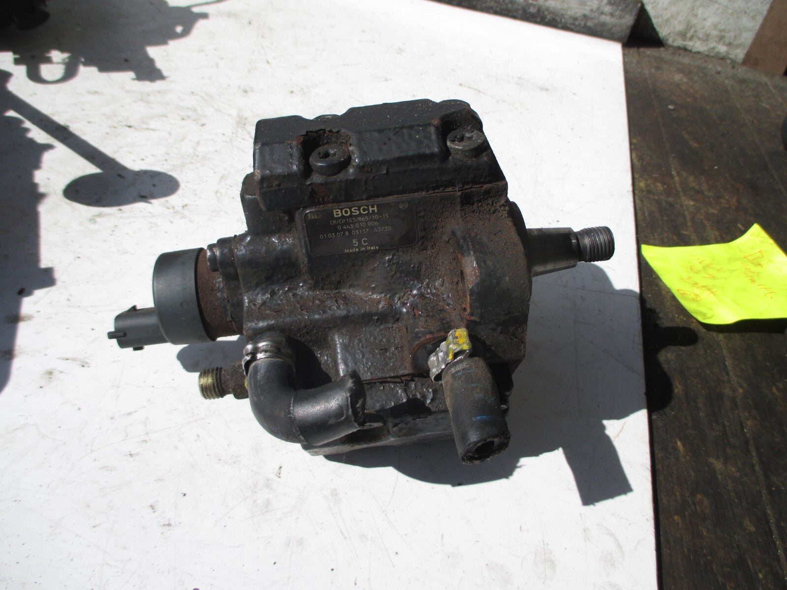 ALFA ROMEO 156 2002 1.9 DIESEL HIGH PRESSURE FUEL PUMP 0445010006