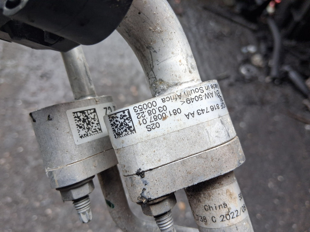 2023 VW VOLKSWAGEN TIGUAN AC AIR CON CONDITIONING HOSE PIPE 5QF816743AA