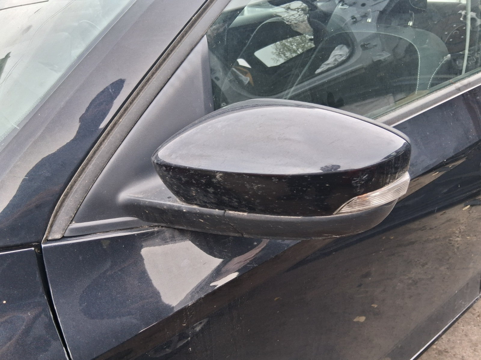 2020 SKODA FABIA MK3 NJ NSF PASSENGER SIDE FRONT LEFT WING MIRROR BLACK