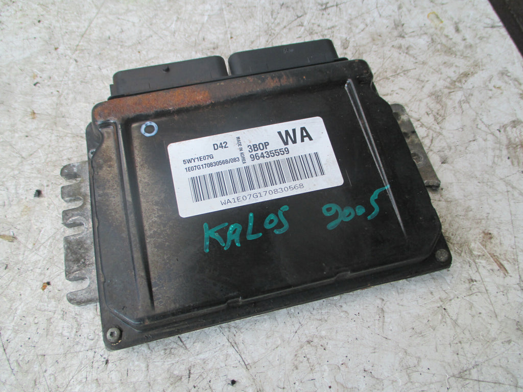 CHEVROLET KALOS 2007 1.2 PETROL ECU ENGINE CONTROL MODULE UNIT 96435559