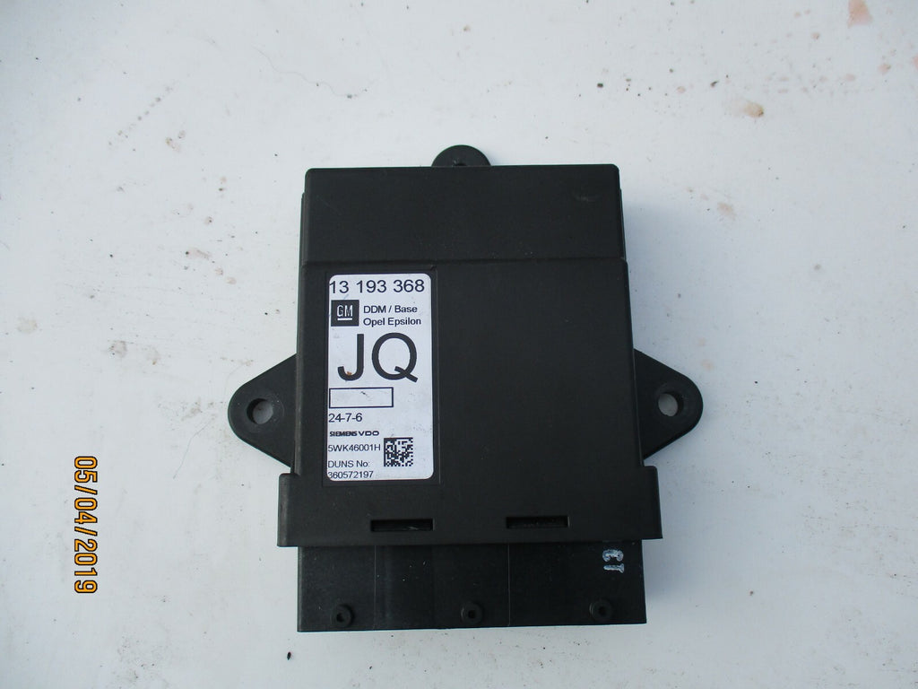 VAUXHALL VECTRA C CENTRAL DOOR LOCKING MODULE 13193368