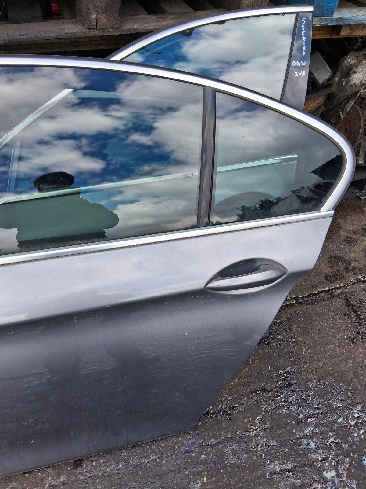 2010 BMW 5 SERIES F10 NSR PASSENGER SIDE REAR COMPLETE DOOR SPACE GREY A52