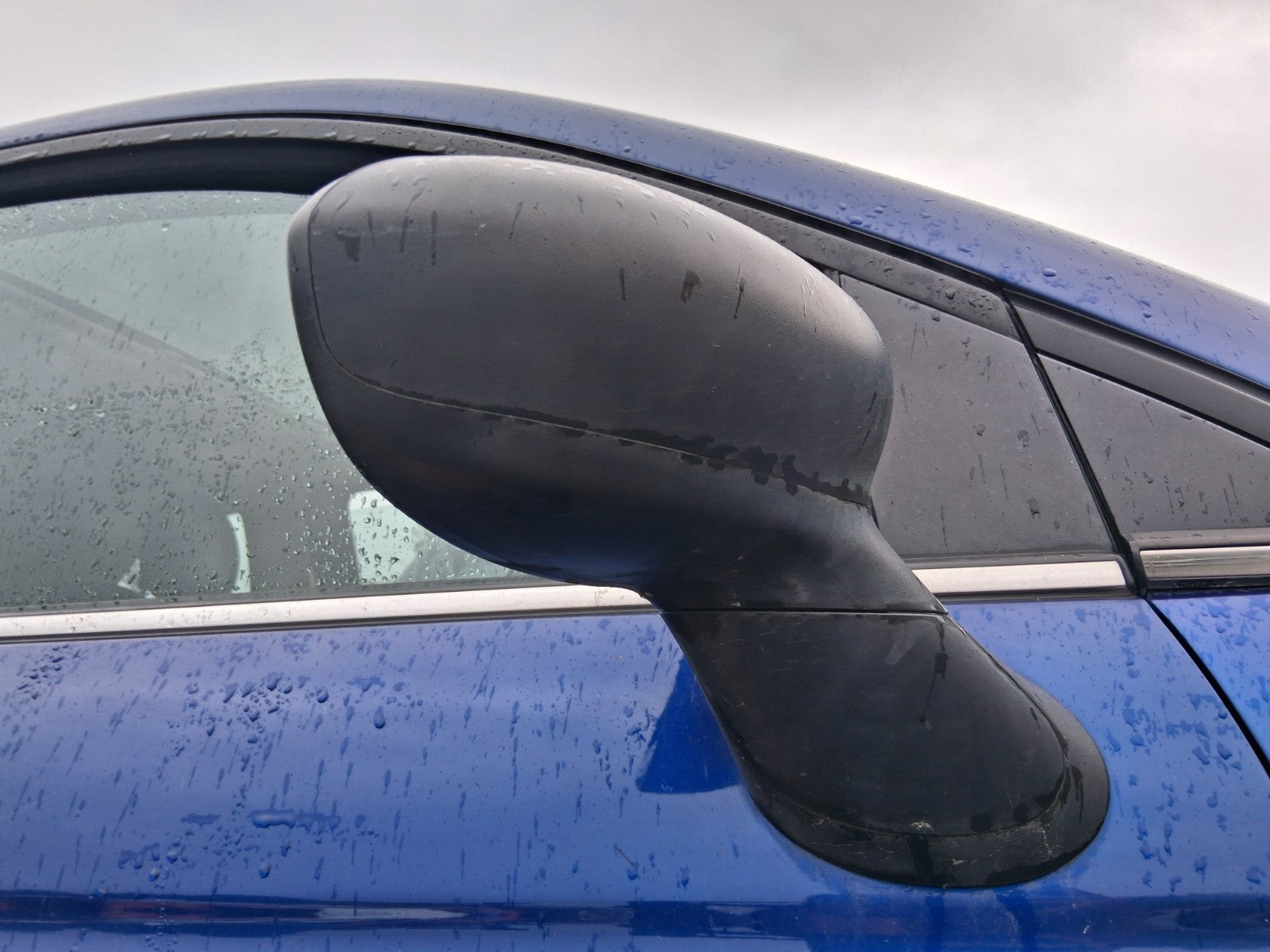 2010 FIAT 500 LOUNGE MK1 OS DRIVER SIDE FRONT RIGHT WING MIRROR  BLACK