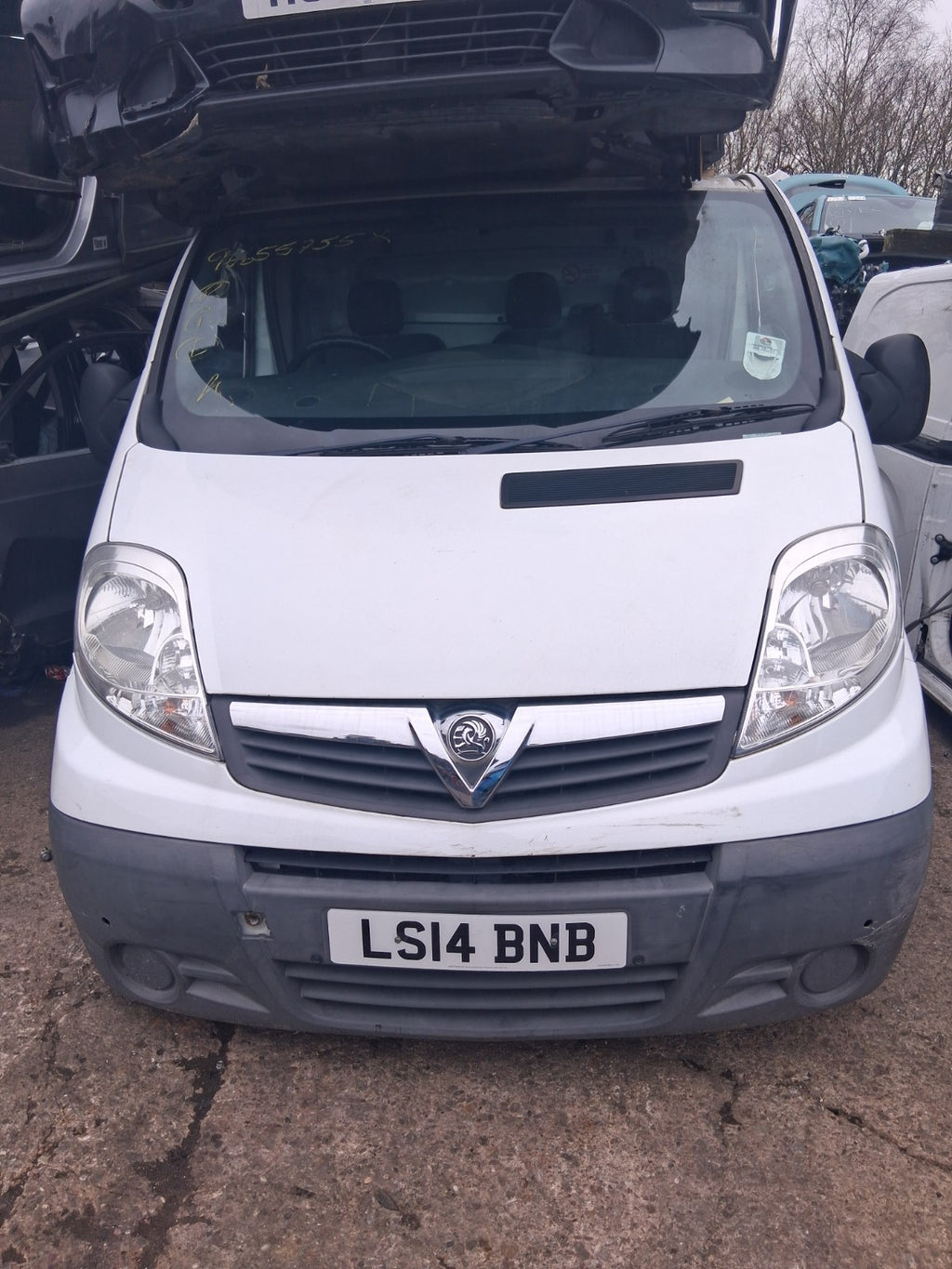 2014 VAUXHALL VIVARO MK1 OSF DRIVER SIDE FRONT RIGHT BARE DOOR WHITE