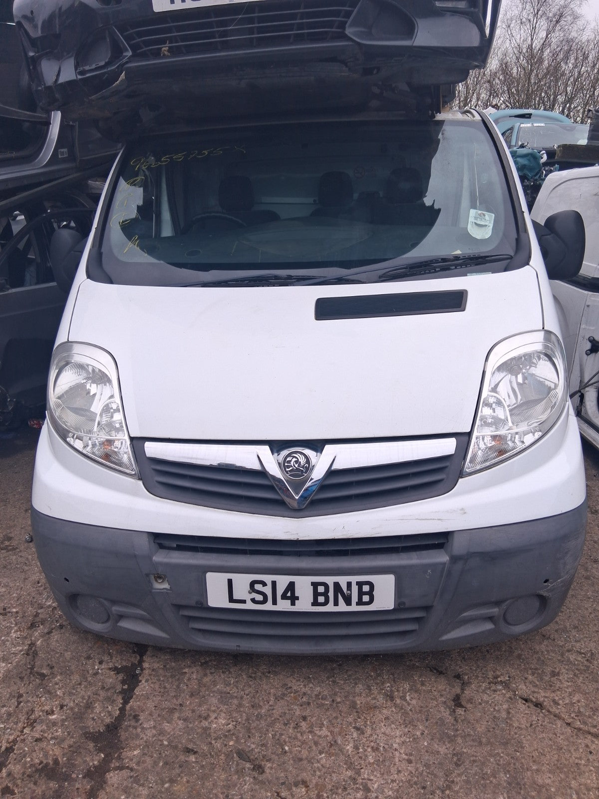 2014 VAUXHALL VIVARO MK1 OSF DRIVER SIDE FRONT RIGHT BARE DOOR WHITE