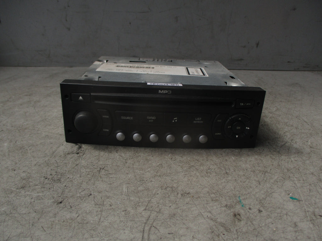 2007 CITROEN C8 MK1 RADIO CD PLAYER STEREO CONTROL HEAD UNIT 9660646677