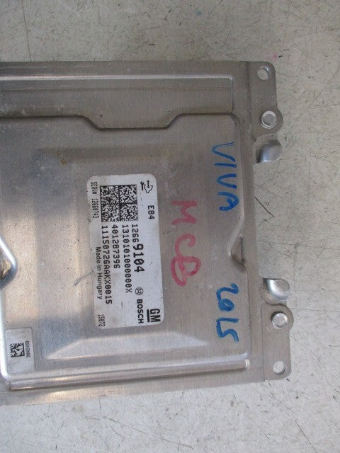 VAUXHALL VIVA 2015 1.0 PETROL ECU ENGINE CONTROL MODULE UNIT 12669104