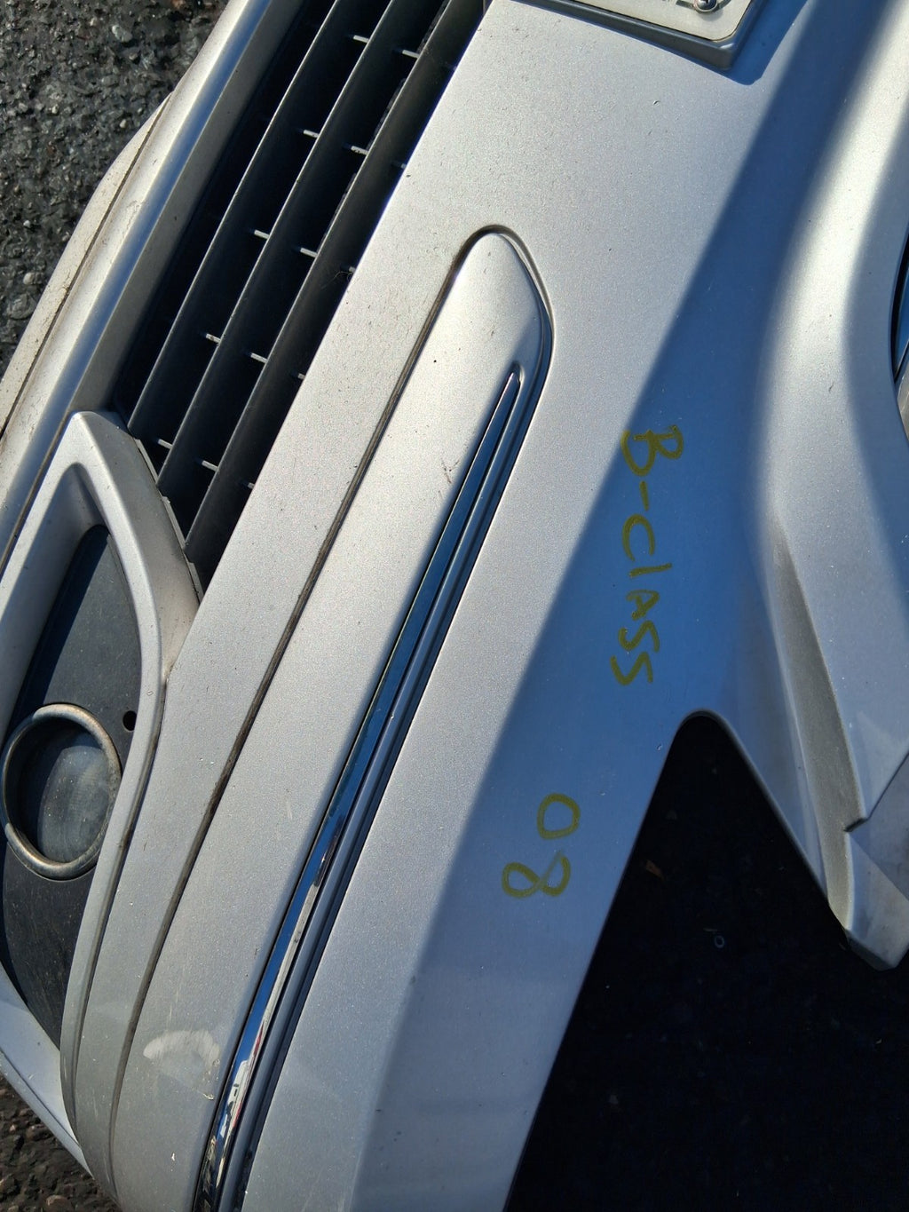 2008 MERCEDES B CLASS W245 FRONT COMPLETE BUMPER BADGE GRILL FOG LIGHTS SILVER