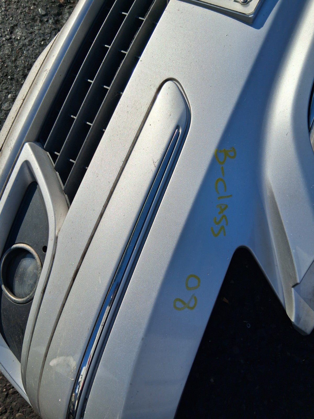 2008 MERCEDES B CLASS W245 FRONT COMPLETE BUMPER BADGE GRILL FOG LIGHTS SILVER