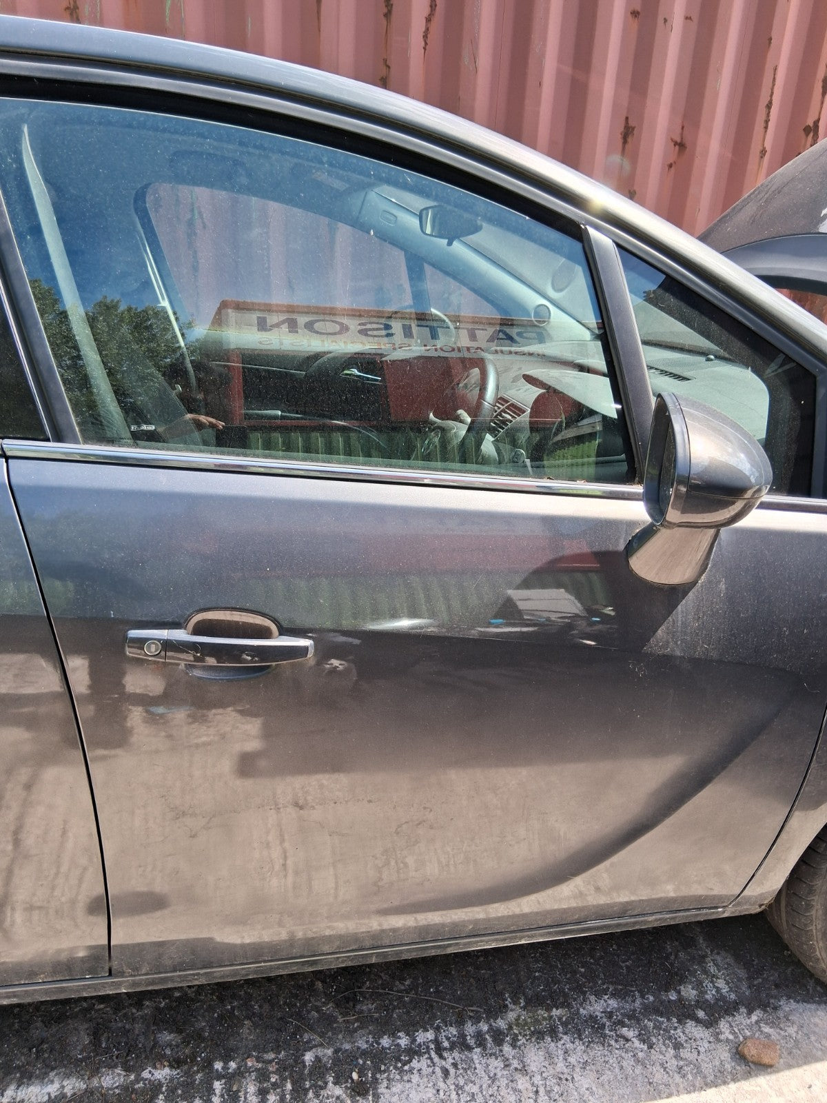 2016 VAUXHALL MERIVA B MK2 OSF DRIVER SIDE FRONT RIGHT BARE DOOR GREY
