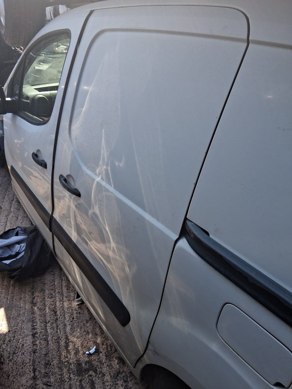 2015 CITROEN BERLINGO MK2 NS COMPLETE PASSENGER SIDE SLIDING DOOR WHITE
