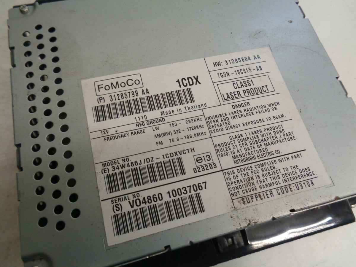 VOLVO V70 2008 RADIO GPS CD DVD PLAYER HEAD UNIT 7G9N18C815AB