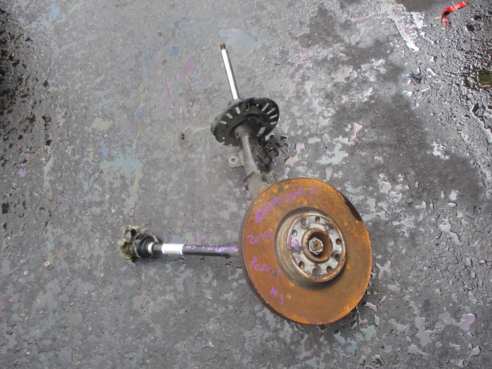 VAUXHALL GRANDLAND X 2019 1.2 PETROL NS PASSENGER FRONT HUB SHOCK 9819718680