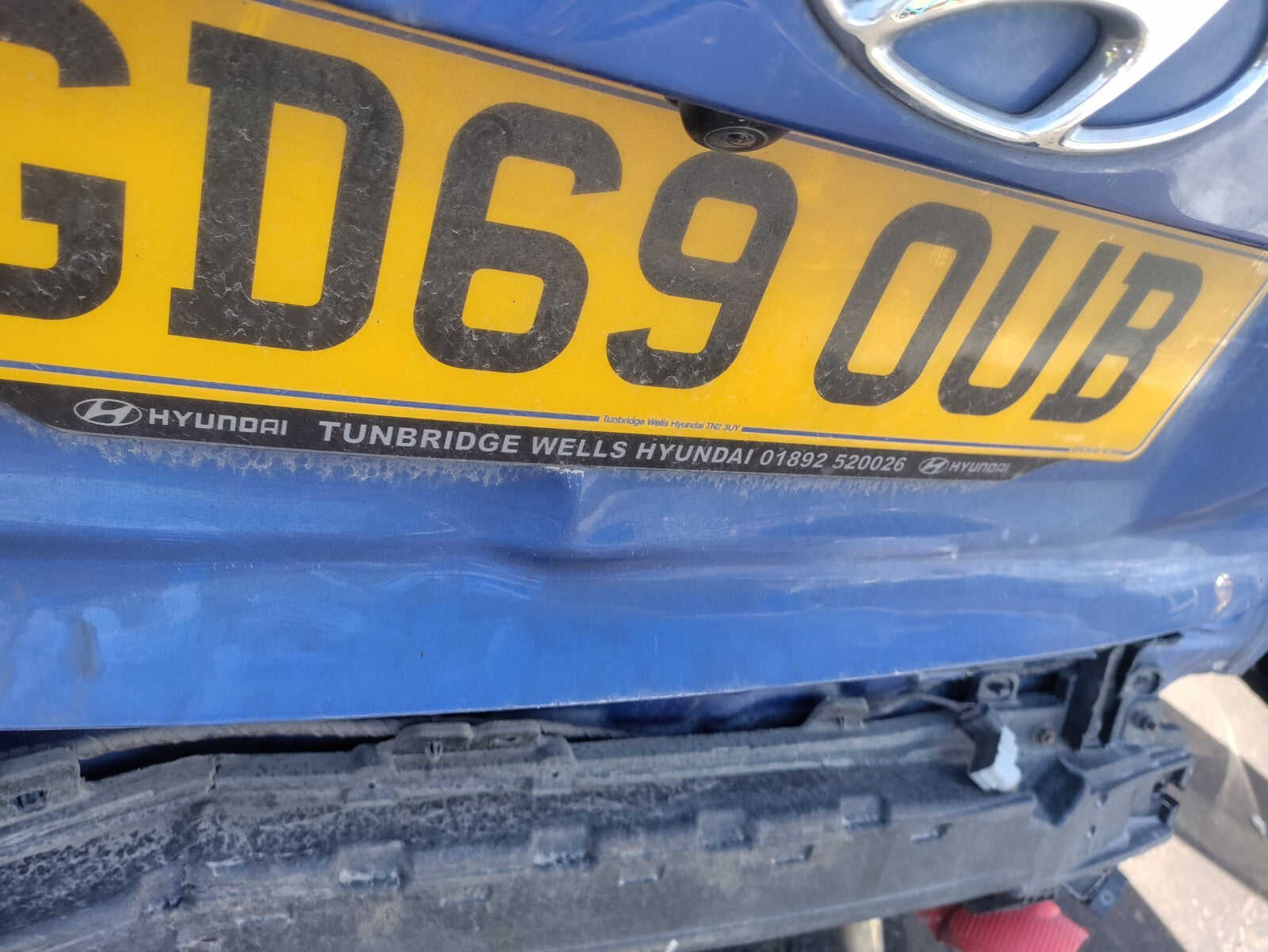 2019 HYUNDAI I20 MK2 FACELIFT BARE TAILGATE BOOTLID U24 CHAMPION BLUE PEARL