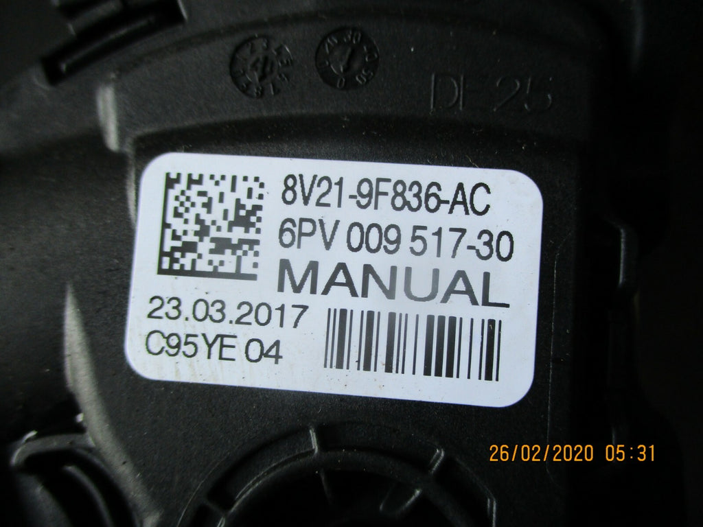 FORD B MAX 2017 MANUAL ELECTRONIC ACCELERATOR THROTTLE PEDAL 8V21-9F836-AC