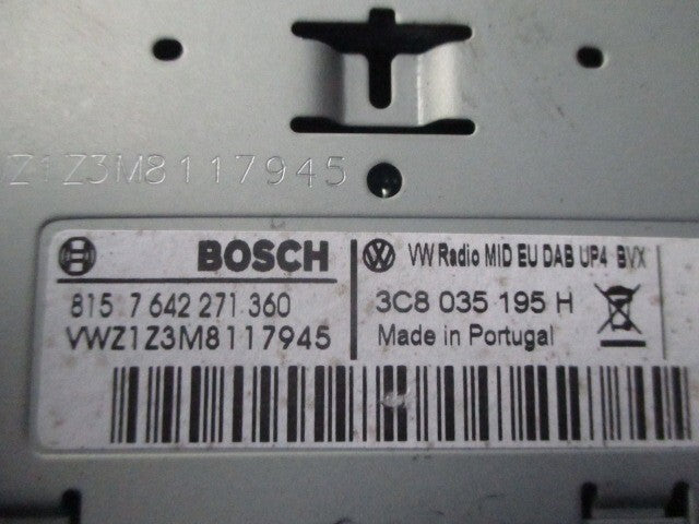 2012 VW TIGUAN MK1 2.0 DIESEL MEDIA PLAYER HEAD UNIT 3C8035195H