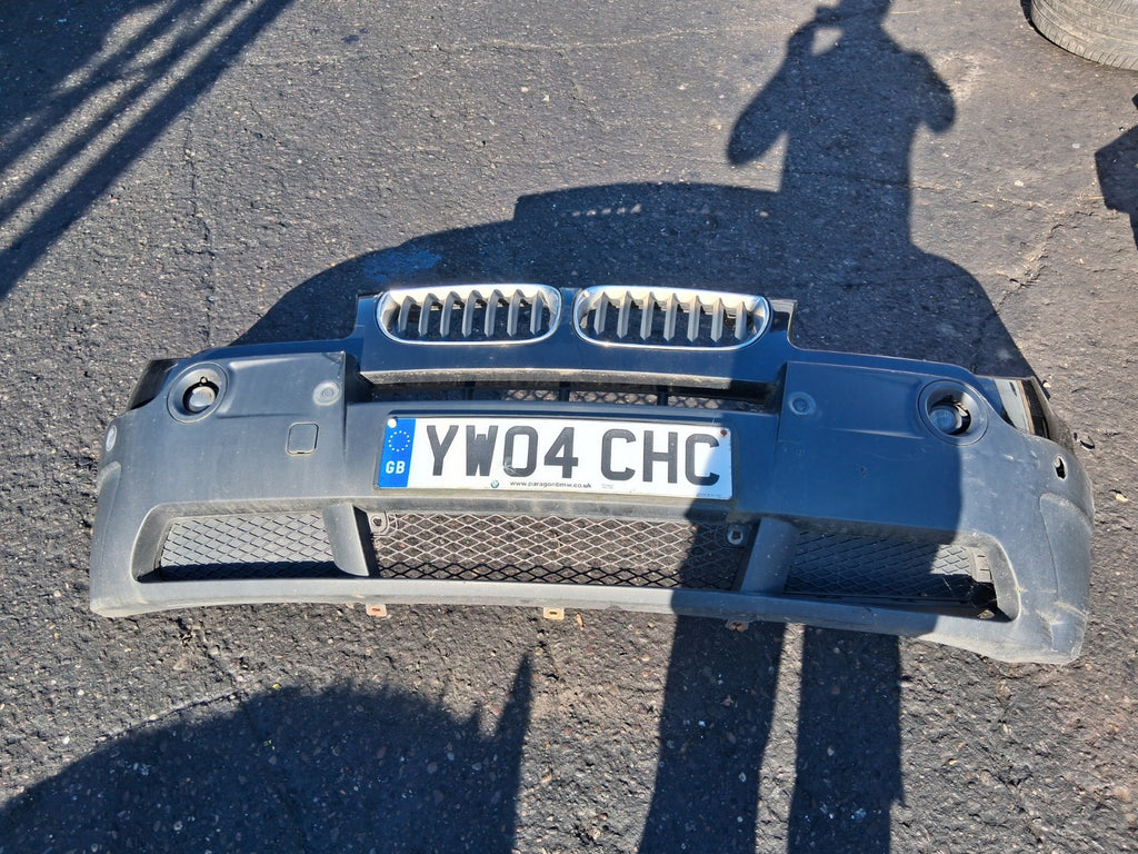 2004 BMW X3 E83 COMPLETE FRONT BUMPER WITH FOG LIGHTS GRILLE KIDNEY GRILLE BLACK