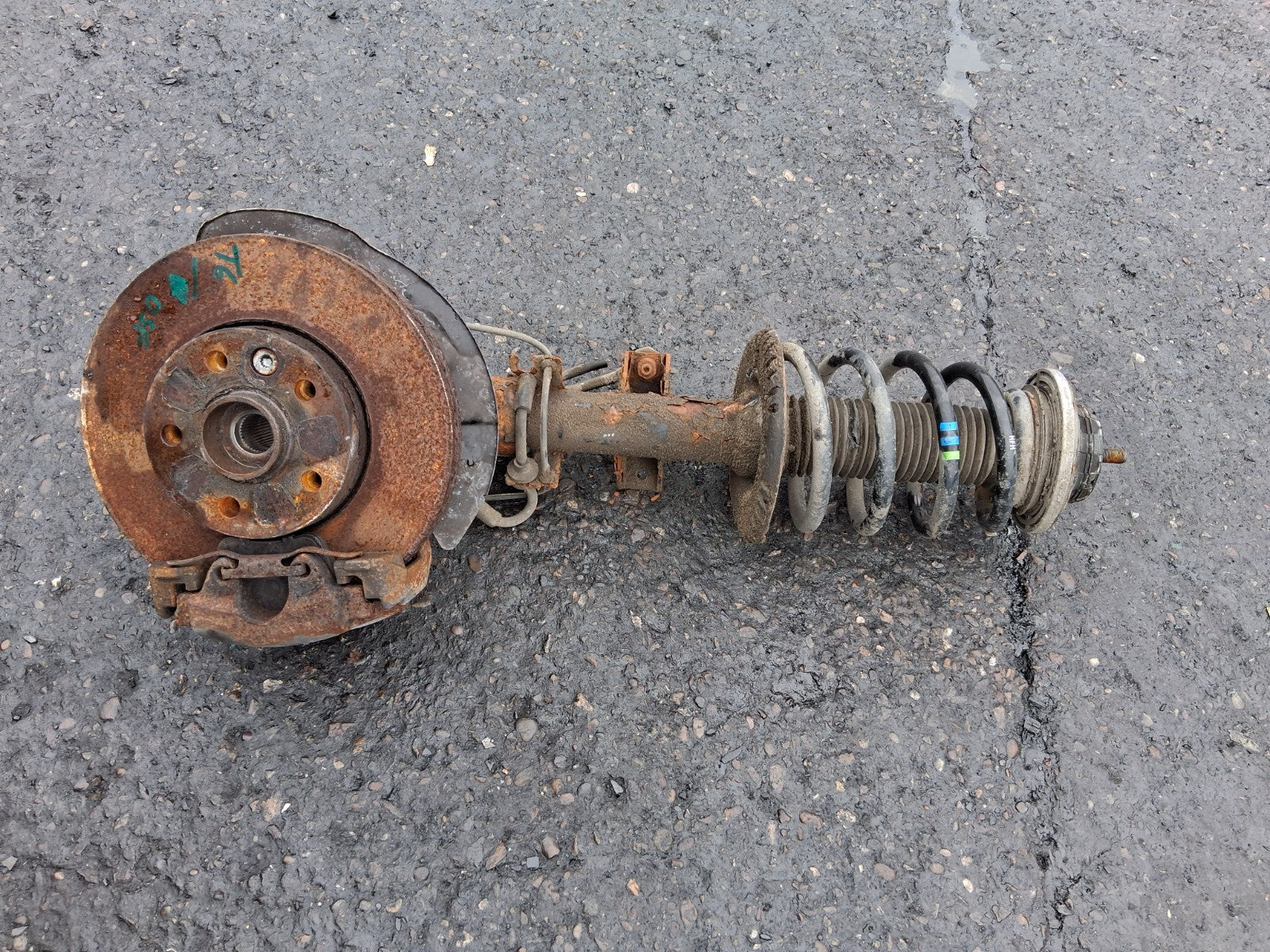 2018 VOLKSWAGEN TRANSPORTER T6 2.0 DIESEL OSF DRIVER SIDE FRONT SUSPENSION LEG