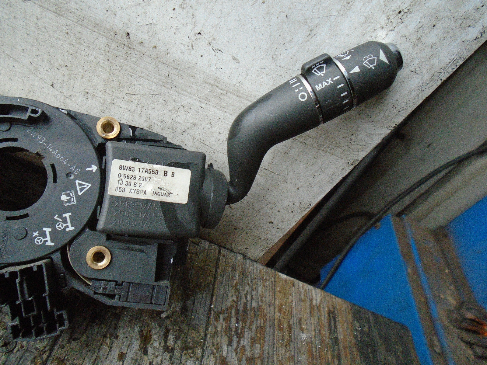 JAGUAR XF FACELIFT 2013 INDICATORS WIPER CONTROL SWITCH STALK SQUIB