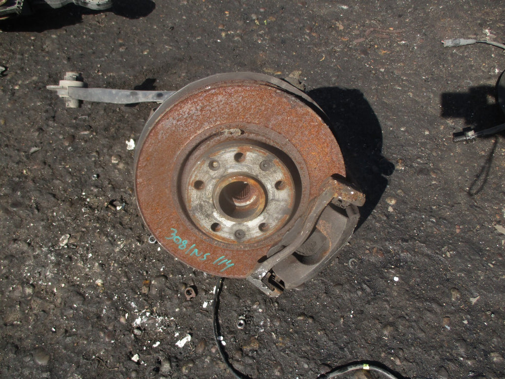 2014 PEUGEOT 308 MK2 1.6 DIESEL NSF PASSENGER FRONT WHEEL HUB CALIPER WISHBONE