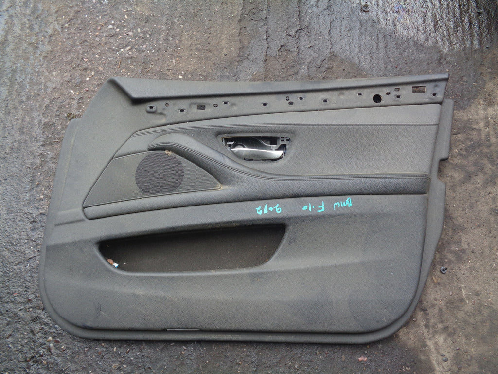 BMW 5 SERIES F10 2012 OSF DRIVER SIDE FRONT DOOR DOORCARD BLACK