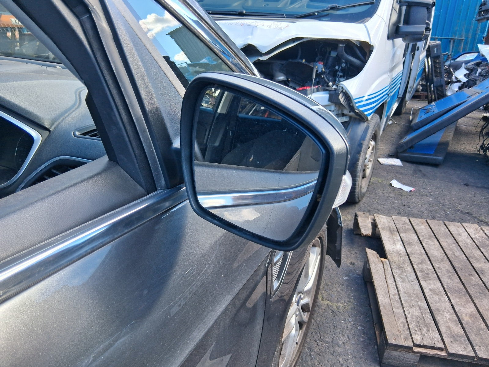 2017 FORD S MAX MK2 OSF DRIVER SIDE FRONT RIGHT POWER FOLD WING MIRROR