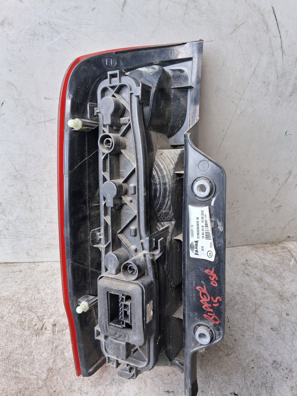 2015 PEUGEOT BIPPER OSR DRIVER SIDE REAR RIGHT TAIL LIGHT 01353205080E