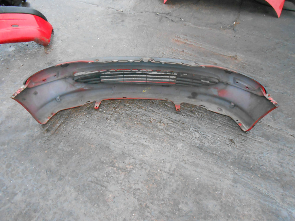 PEUGEOT 206 2002 PRE FACELIFT COMPLETE FRONT PLASTIC BUMPER RED