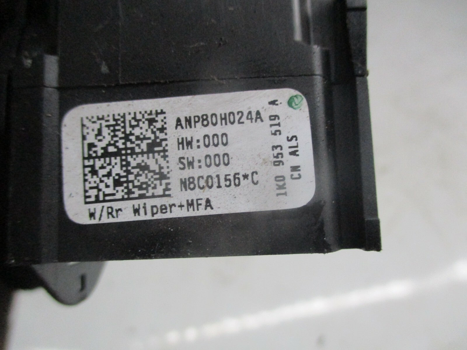 VW VOLKSWAGEN MK5 TOURAN SEAT LEON AUDI A3 WIPER STALK 1K0953519A