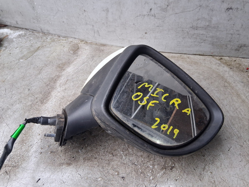 2019 NISSAN MICRA MK5 K14 OSF DRIVER SIDE FRONT RIGHT WING MIRROR WHITE