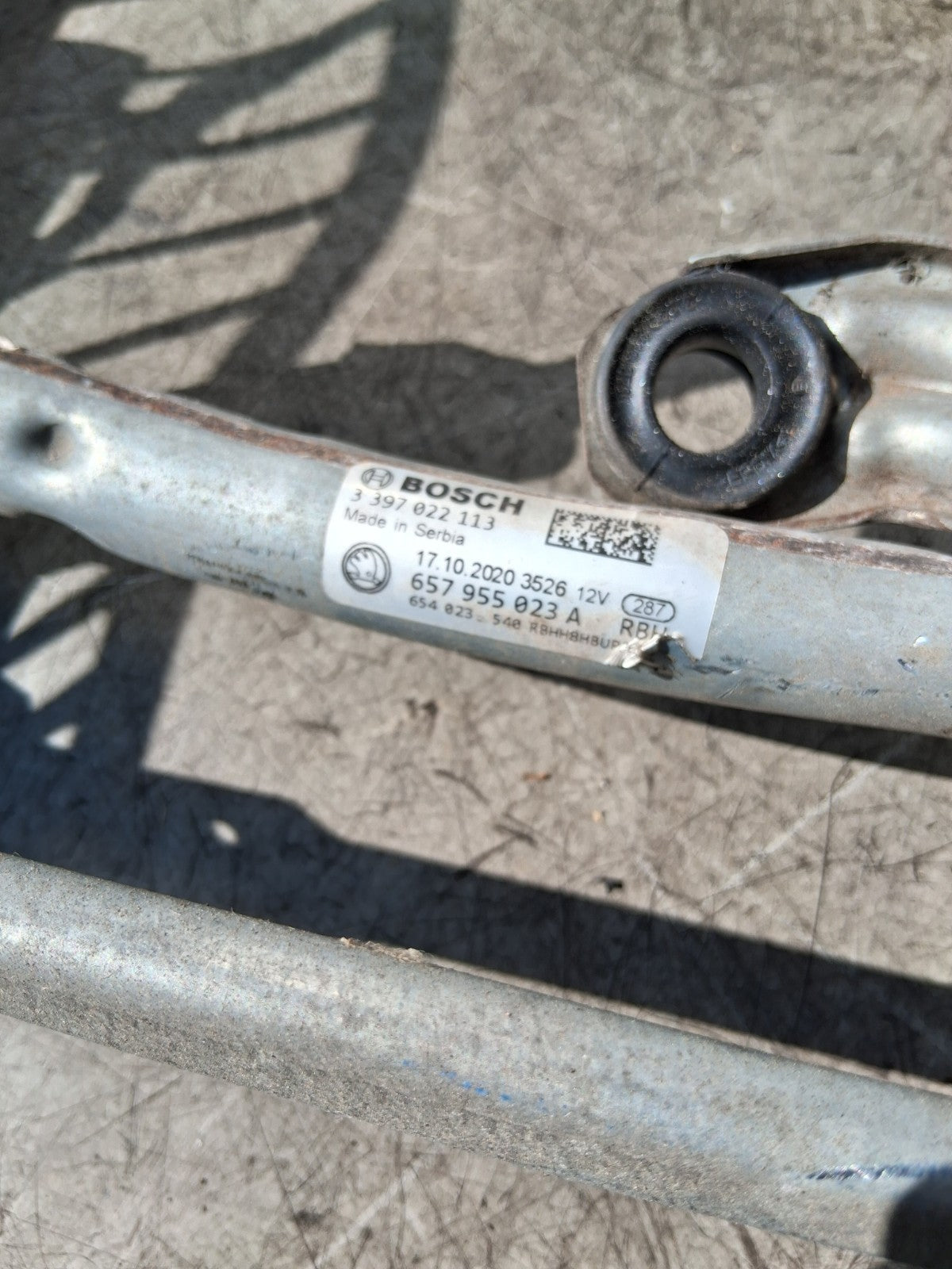 2021 SKODA SCALA WINDSCREEN WIPER MOTOR AND LINKAGE 2GN955119A