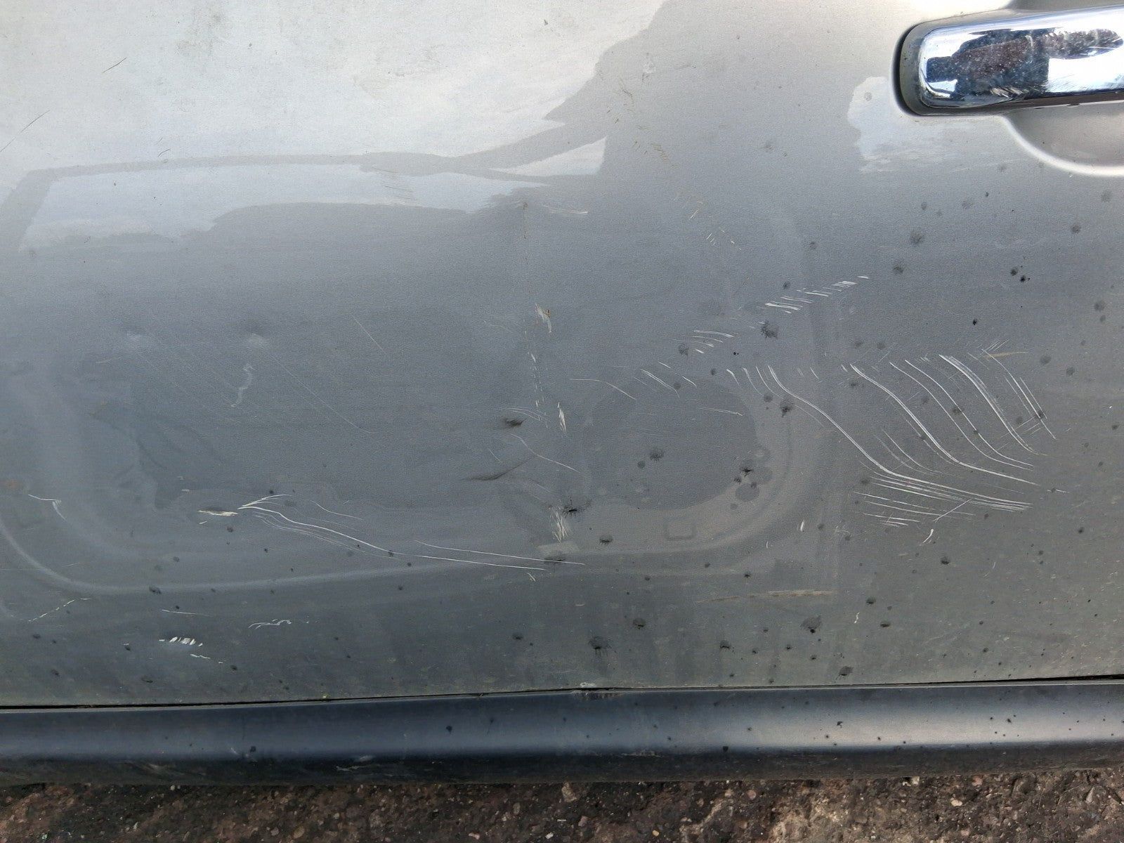 NISSAN QASHQAI J10 2011 NSF PASSENGER SIDE FRONT DOOR SILVER