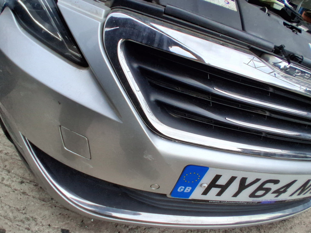2014 PEUGEOT 308 MK2 FRONT COMPLETE BUMPER PDC SENSOR GRILL GRIS ALUMINIUM EZR