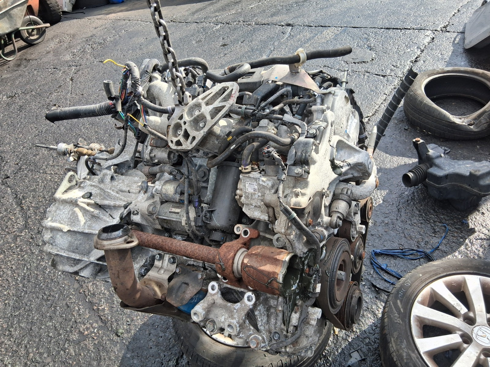 2005 HONDA CIVIC MK7 1.6 PETROL COMPLETE ENGINE D16V1