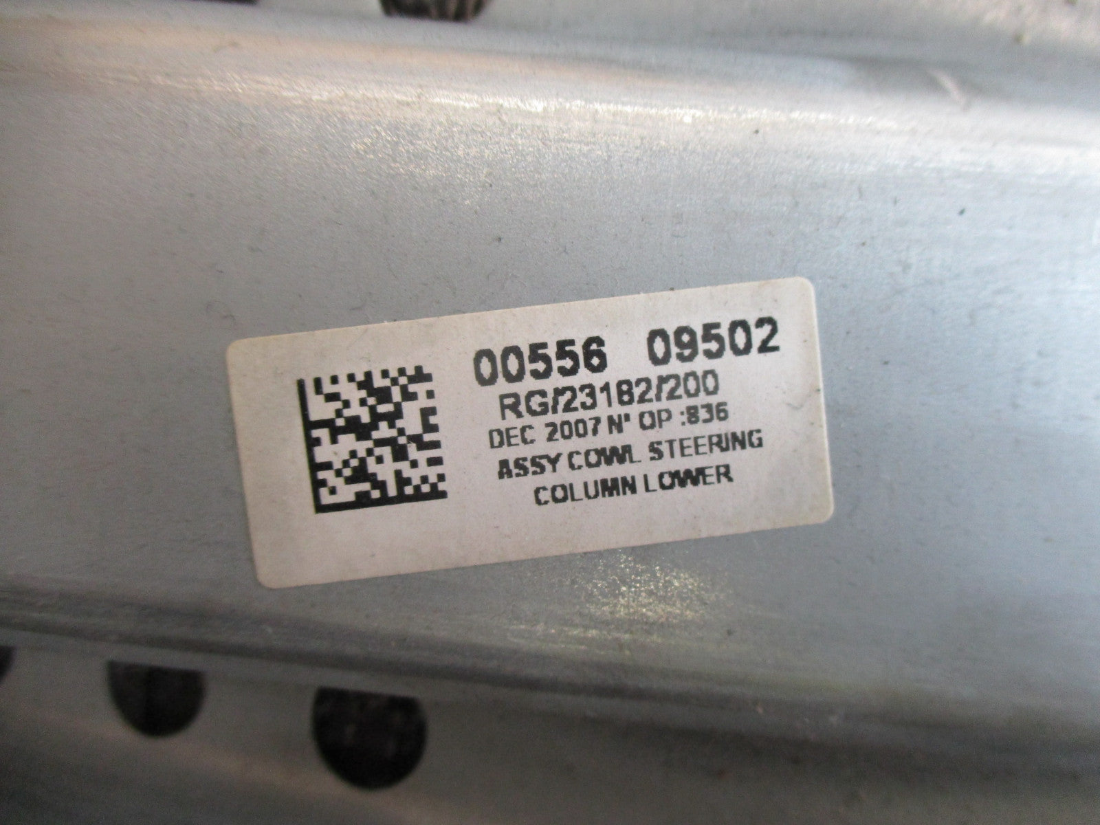 2008 MINI COOPER R55 STEERING COLUMN COVER 0055609502