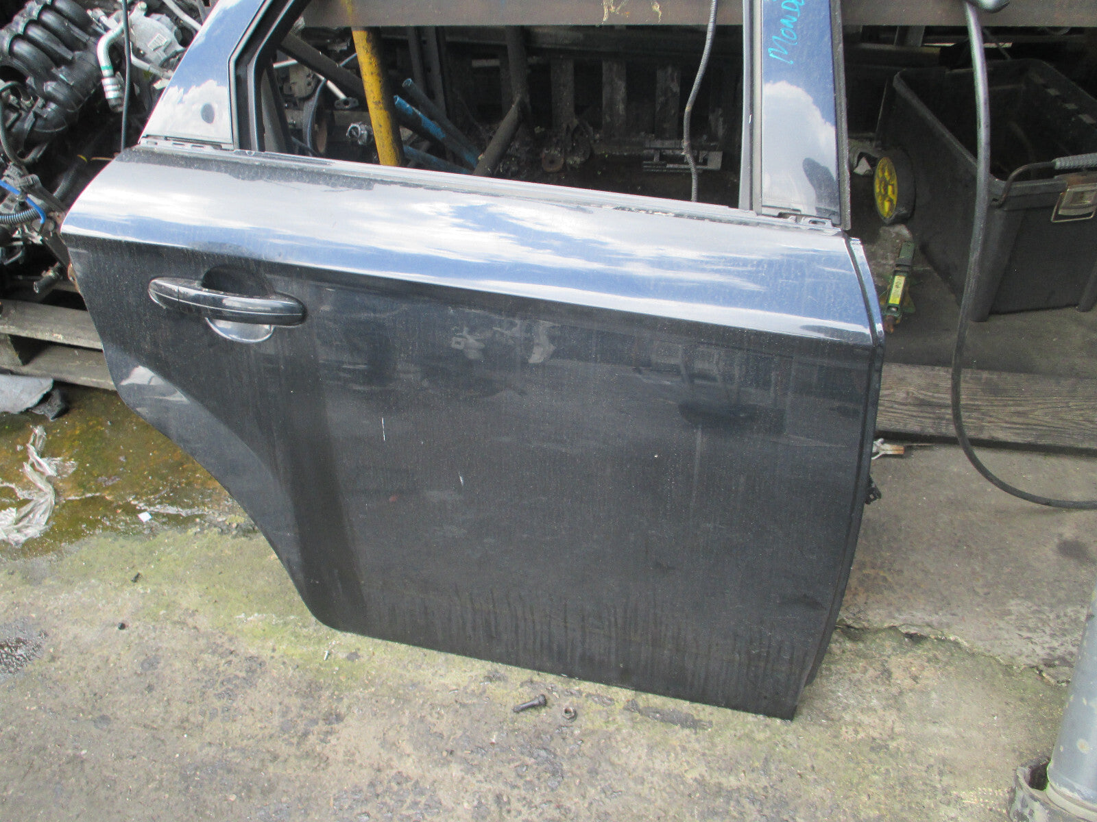 FORD MONDEO MK4 2010 OSR DRIVER SIDE REAR BARE DOOR SHELL BLACK PARTNER