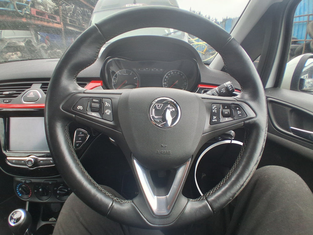 2019 VAUXHALL CORSA E MULTIFUNCTIONAL STEERING WHEEL BLACK WITHOUT AIR BAG