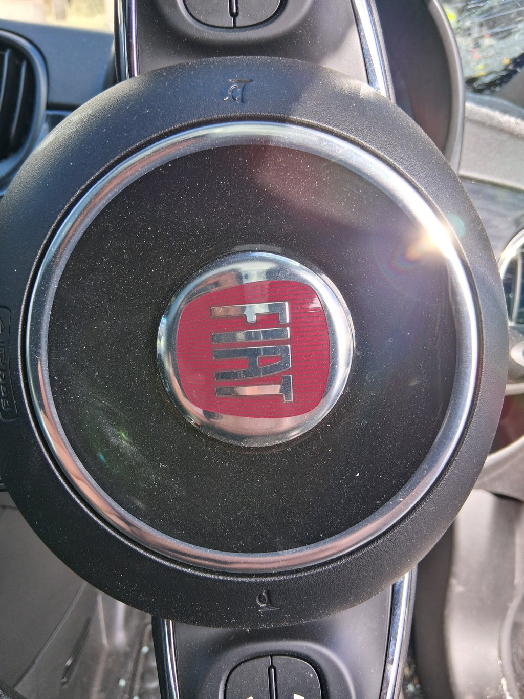 2025 FIAT 500 MHEV STEERING WHEEL AIRBAG BLACK