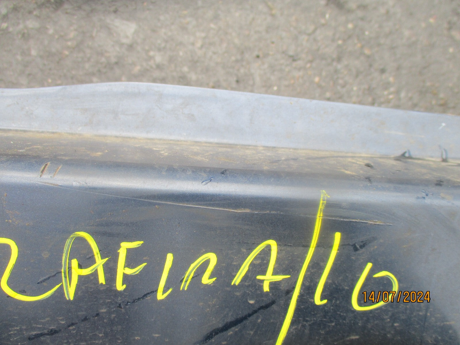 2011 VAUXHALL ZAFIRA B REAR BUMPER Z22A WATERWORLD BLUE