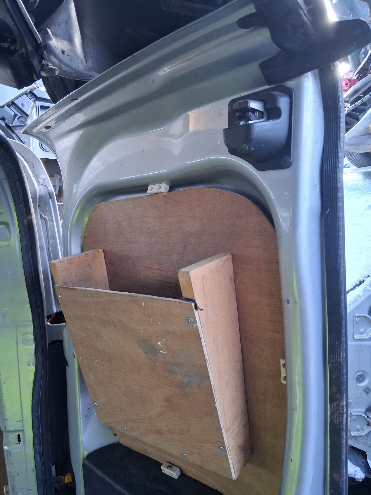 2015 VAUXHALL COMBO D OSR DRIVER SIDE REAR RIGHT COMPLETE DOOR SILVERFISH 612A