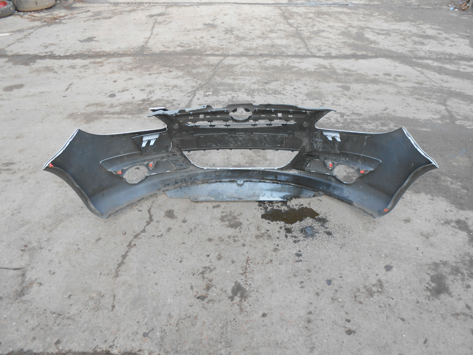 VAUXHALL CORSA D 2007 3 DOOR FRONT BUMPER Z157 STAR SILVER SPARES OR REPAIRS