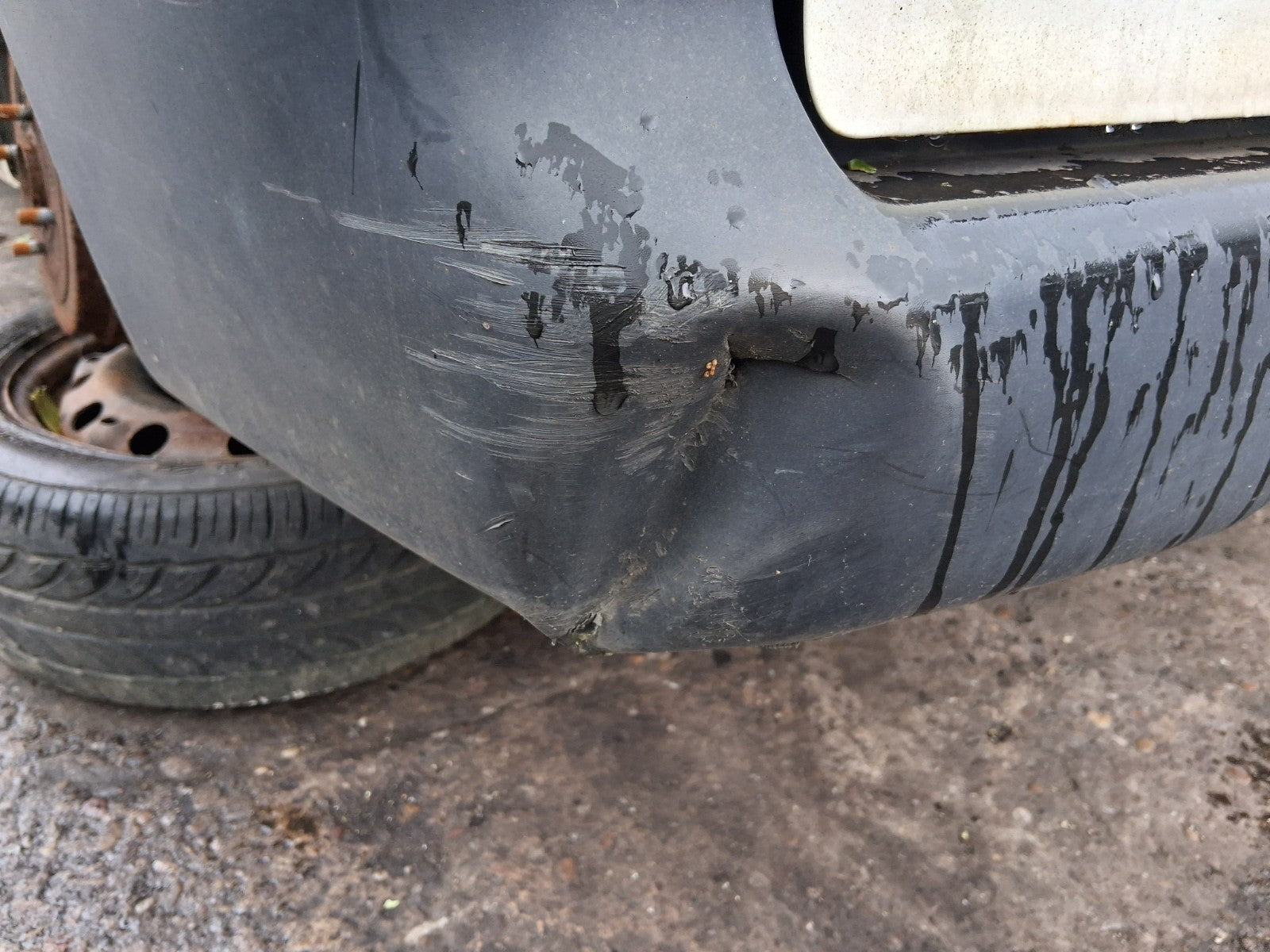 2018 NISSAN NV200 REAR COMPLETE BUMPER BLACK