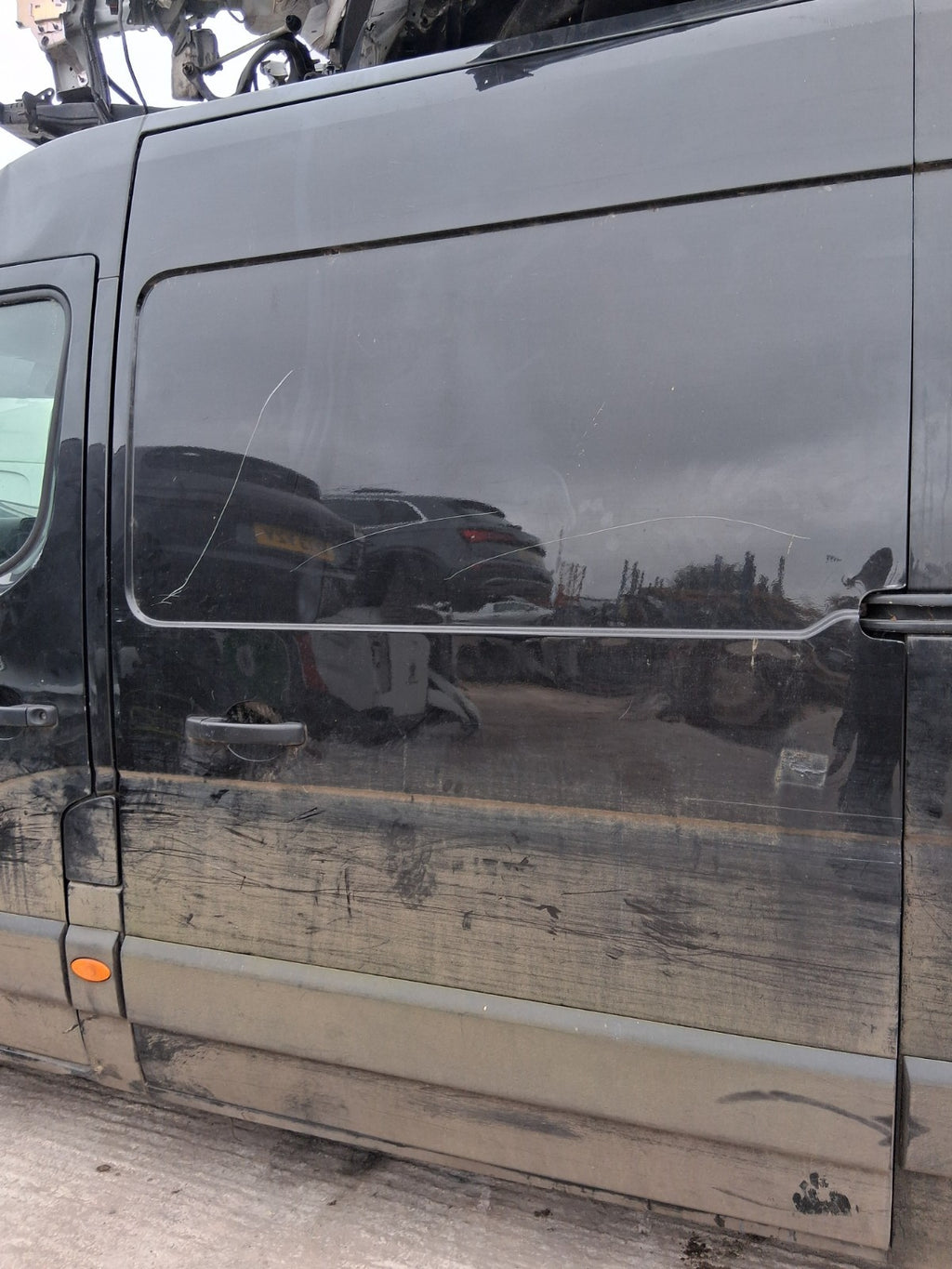 2021 NISSAN NV400 MK1 NS PASSENGER SIDE LEFT BARE SLIDING DOOR BLACK